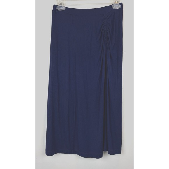 Anthropologie Dresses & Skirts - Anthropologie Maeve Knit Midi Skirt Womens XS Navy Blue Pencil Office Career